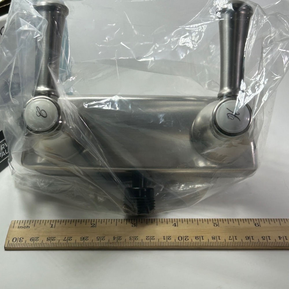 Dura Faucet DF-SA100L-SN RV Shower Faucet Brushed Satin Nickel Dual Lever Valve - Picture 10 of 12